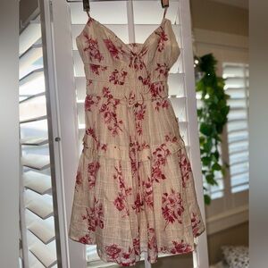 Sky to the Moon Floral Tie-Front Dress